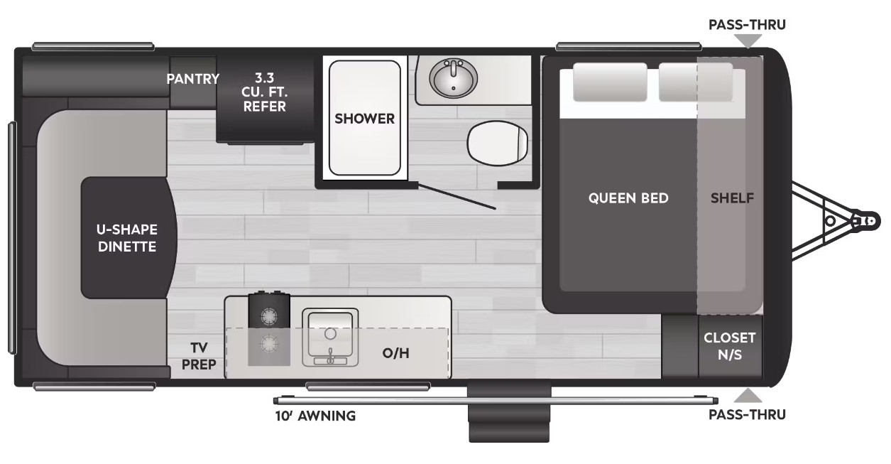 სქემის მოდელები Keystone Springdale 1750RD