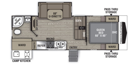 სქემის მოდელები Coachmen Freedom Express Ultra Lite 248RBS