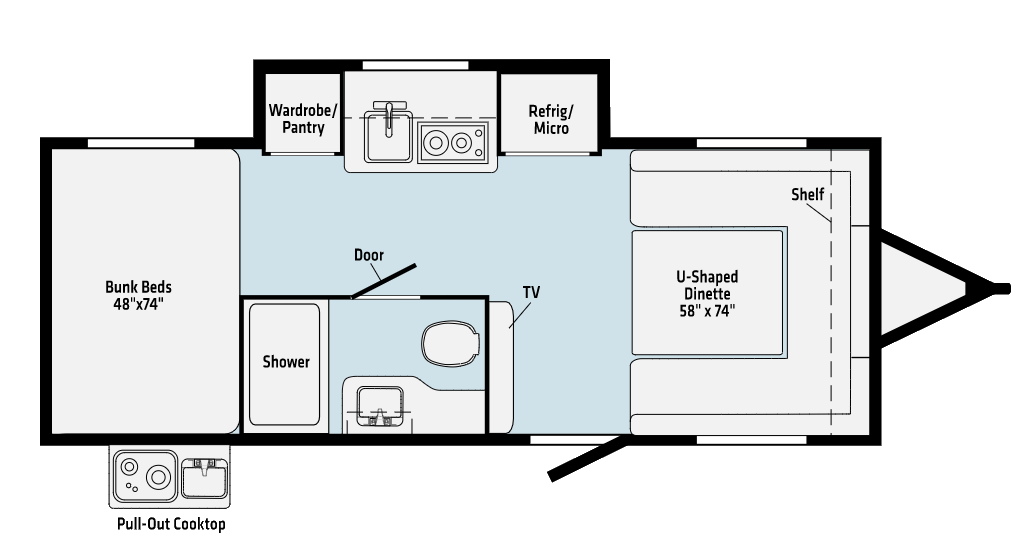 სქემის მოდელები Winnebago HIKE H172BH