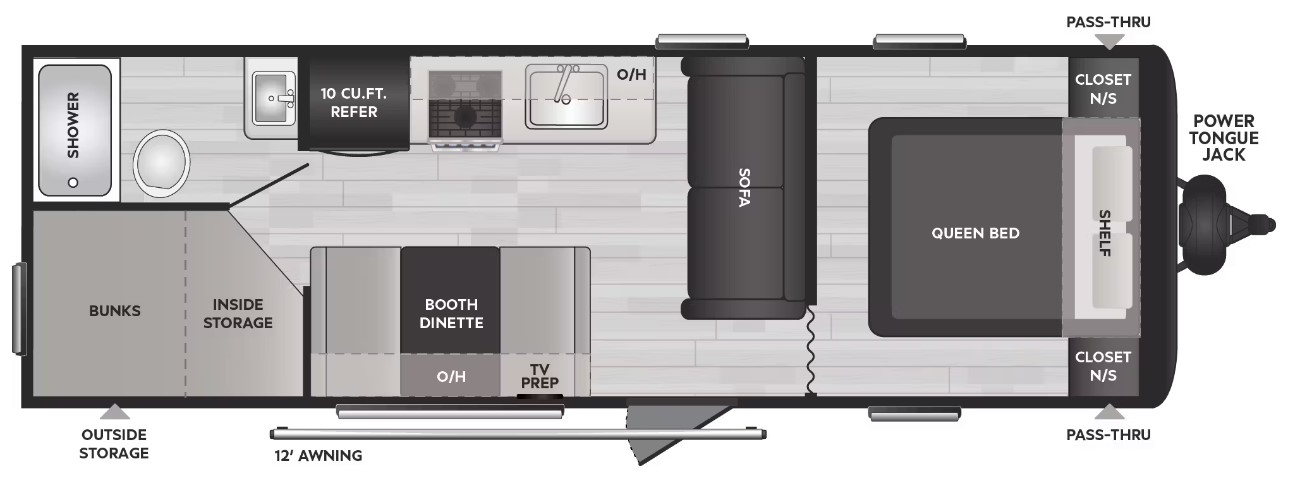 სქემის მოდელები Keystone Springdale 260BHC